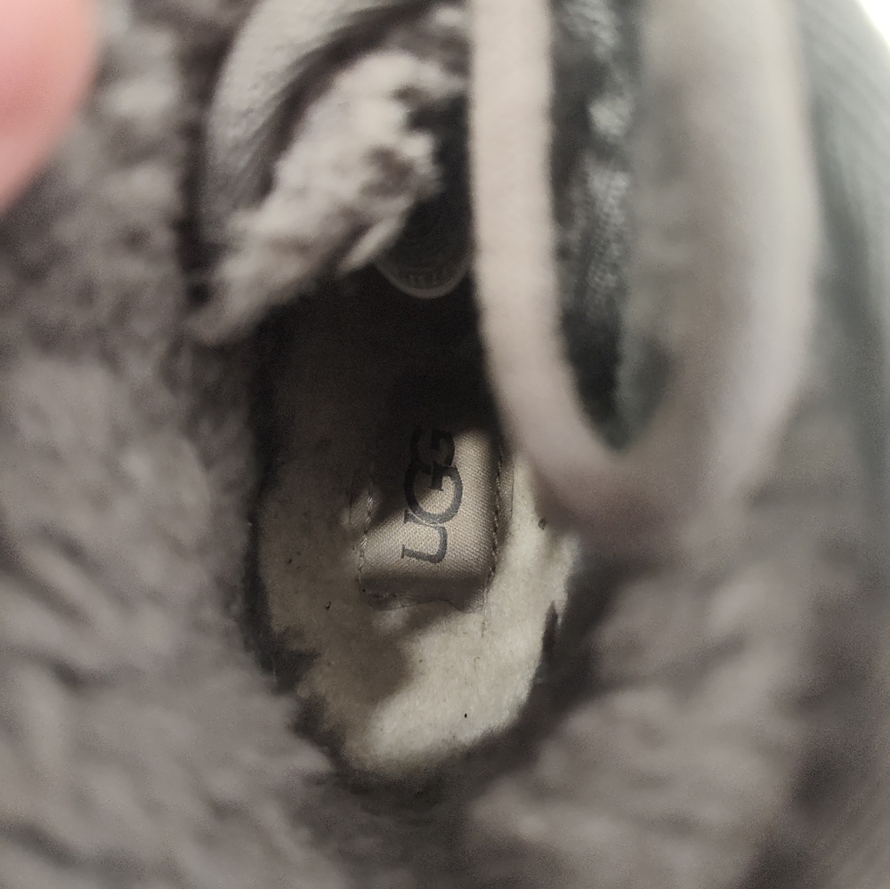 GUC UGG Australia Neumel Suede Leather Chukka Lace Up Ankle Boots, Grey, 7 - Picture 13 of 16